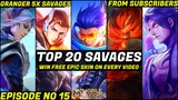 Mobile Legends TOP 20 SAVAGE Moments Episode 15- FULL HD