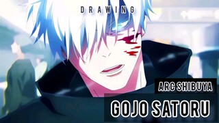 SAATNYA MENGGOJO DI ARC SHIBUYA!! | Drawing Anime "Jujutsu Kaisen Season 2"
