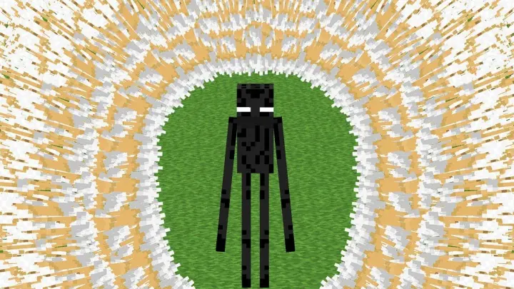 [Game]Invulnerable Enderman attacked by countless arrows|Minecraft