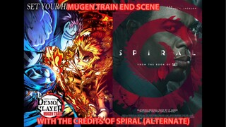 Demon Slayer: Mugen Train Ending with Spiral Credits (Alternate Version)