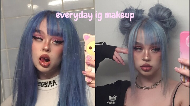 everyday pinky blushy instagram makeup ♡