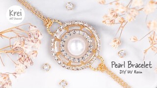 【UV レジン】DIYパールブレスレット〜♪UV Resin - DIY Pearl Bracelet
