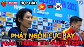 🔴Họp Báo U23 Việt Nam vs U23 Hàn Quốc: HLV GONG Phát Ngôn Cực Hay Khiến CĐV Vui Ngây Ngất