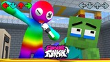 Monster School: Rainbow GOD vs Zombie - Rainbow Friends Sad Story | Minecraft Animation