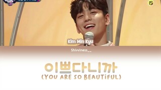 Kim Min Kyu - 이쁘다니까 (You Are So Beautiful) (Eddy Kim Cover) Lyrics HanlRomlEng