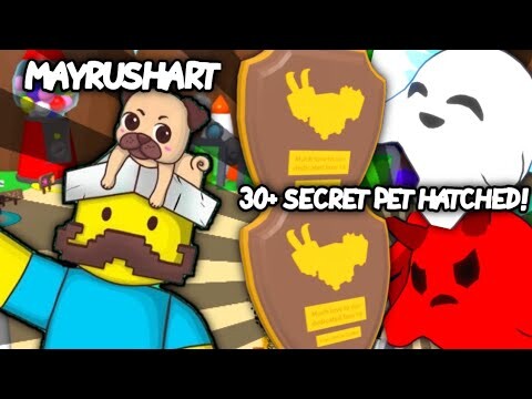 TOP 3 YOUTUBERS *HATCHED* SECRET PETS IN BUBBLEGUM SIMULATOR! (ROBLOX)