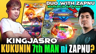 KINGJASRO KUKUNING 7TH MAN NI ZAPNU! (ZAPNU NAPABILIB SA FANNY NI JASRO) | DUO GAMEPLAY ~ MLBB