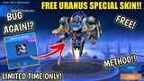 HOW TO GET FREE URANUS MECH PROTECTOR SKIN IN MOBILE LEGENDS 2021