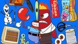 Boss Crab has become like this, does SpongeBob agree? 【Bini stop motion animation】
