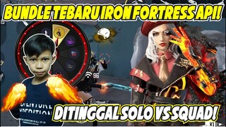 DITINGGAL SOLO VS SQUAD!! GILA SIH KEKUATAN BUNDLE IRON FORTRESS!!