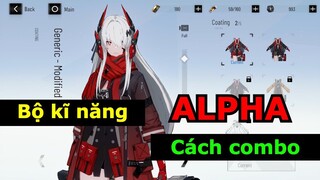 [PGR] Cơ chế kĩ năng và cách combo chị đại Alpha