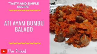 Ati Ayam Bumbu Balado | Resep Mudah & Simpel