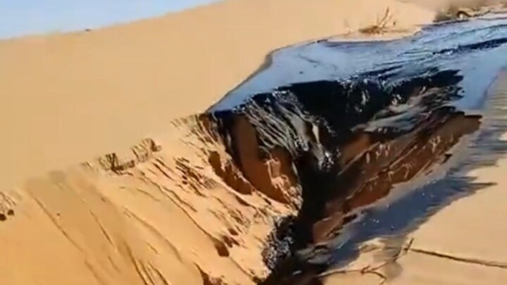 Look at how polluted the water in the desert is. No wonder no one lives there.