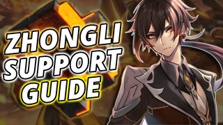 Zhongli Support Build Guide | Best Weapons & Artifacts | Genshin Impact