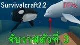 จับวาฬตัวที่ 3 คือวาฬเบลูก้า beluga whale | survivalcraft2.2 EP14 [พี่อู๊ด JUB TV]
