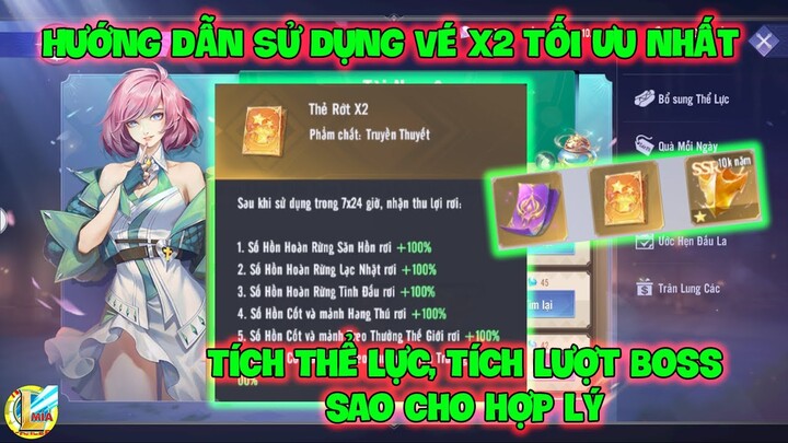 Đấu La Đại Lục-Hồn Sư Đối Quyết : Hướng Dẫn Sử Dụng Vé X2 Tối Ưu Nhất, Tích Thể Lực, Tích Lượt Bosss