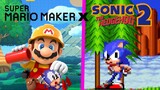 Sonic 2 + Mario Maker - Hilltop zone + Ground (edit) nsmbu MASHUP