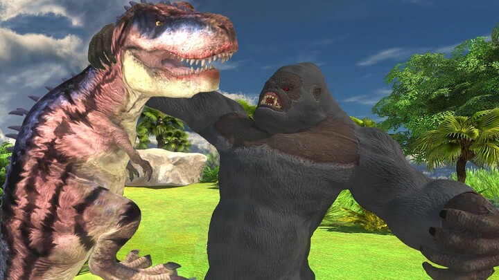 Jurassic world VS King Kong! - Animal Revolt Battle Simulator