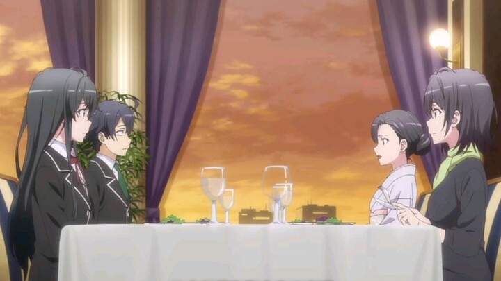 Oregairu: The mother-in-law sets up a Hongmen Banquet to test the Great Sensei, and the Great Sensei