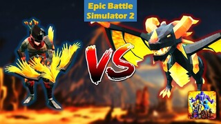 Epic Battle Simulator 2 | 120 FIRE DRAGONS VS 120 SENTINELS!!!