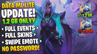 Data ML Lite 1 GB - Smooth 60 fps - Full Skins - Full Events - Swipe Emote - Valentina Patch - MLBB