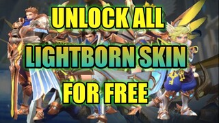 FREE ALL LIGHTBORN SQUAD SKIN + AVATAR BORDER | mobile legends