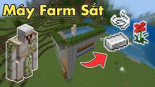 Hướng Dẫn Cách Làm Máy Farm Sắt (Iron Golem) Trong Minecraft PE 1.19 | Iron Farm Minecraft Bedrock