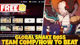 HOW TO BEAT GLOBAL SNAKE RAID & TEAM COMPS TO BEAT HIGHER STAGES - Black Clover Mobile