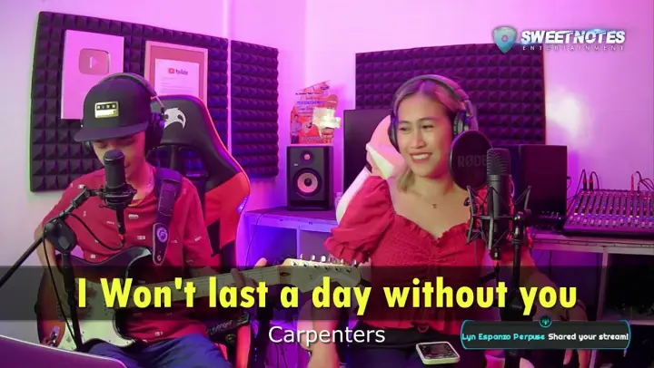 I won't last a day without you | Carpenters - Sweetnotes Cover