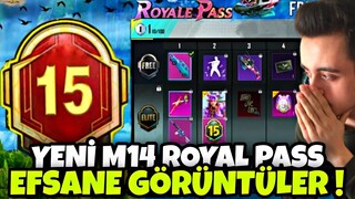 YENİ M15 ROYAL PASS EFSANE GÖRÜNTÜLER !! M15 RP 1-50 ÖDÜLLERİ !! M15 ROYAL PASS PUBG MOBİLE