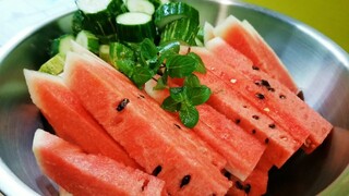 Cách làm nước DETOX giảm cân, phòng ung thư hiệu quả bằng DƯA HẤU, DƯA LEO, BẠC HÀ