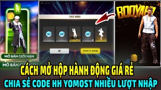 Test Mở Hộp Hành Động Săn Hành Động HIẾM Cần Bao Nhiêu KC || Chia Sẻ Code HH Yomost || Free Fire