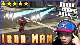 IRONMAN DESTROY ALL POLICE IN GTA 5 (SOBRANG BAGSIK)