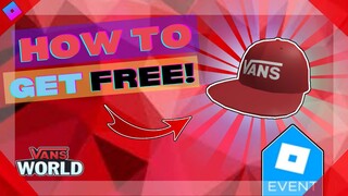 [VANS EVENT 2021 ENDED!] How to get Vans Racing Red Drop V Snapback for FREE! | Roblox Vans World