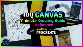 สอนใช้งาน Procreate | เมนู CANVAS | Animate / Drawing Guide / Reference | SKILL UP !