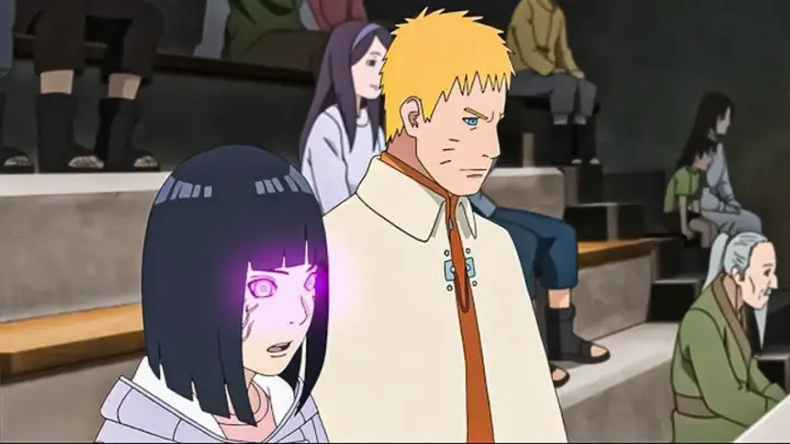 Naruto asks Hinata to use byakugan to expose Boruto's cheating on the exam