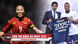 Bản tin Bóng Đá ngày 22/5 | Huỳnh Như chúc U23 VN tiếp tục hạ Thái; Mbappe gia hạn với PSG đến 2025