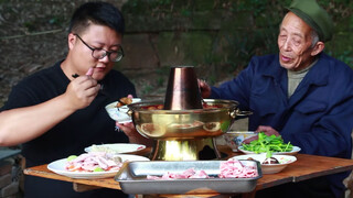 Countryside Recipe & Mukbang | Mutton & Beef Hot Pot