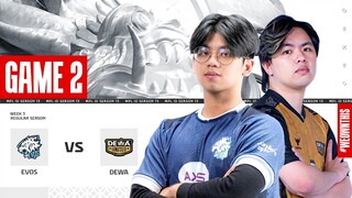 EVOS GLORY vs DEWA UNITED ESPORTS | Regular Season Week 3 Day 1 | Game 2 | #MPLIDS13