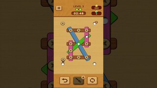 Woodle Wood Screw Puzzle Level 3 #shorts #shortsgaming #shortsgameplay