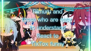 ✨Rimuru and 4 Demon lord+diablo react to TixTox funny 😎