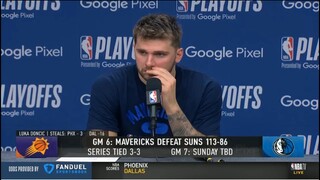 Luka Doncic: "I like it when people trash-talk to me. It gets me going. It's fun."