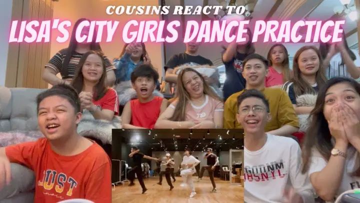 COUSINS REACT TO LISA BLACKPINK - 'City Girls' DANCE PRACTICE (LILI's FILM #4)