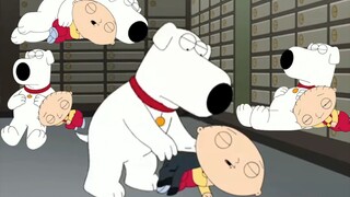 Brian dan Stewie dikurung bersama dan Stewie menari dalam keadaan mabuk dan Brian sangat baik padany