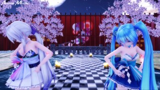 【MMD】ダメよ♡ ( Miku - Haku ) - 2 Bé Cực Xinh