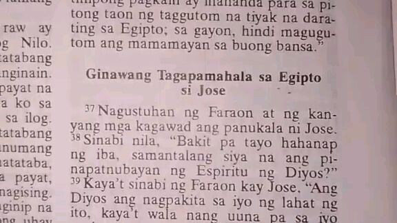 Pang Araw Araw na Talata Genesis 41:37-42