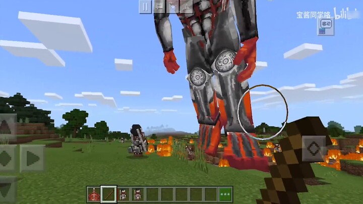 Động đất đang đến với thế giới khối?! "Minecraft" Đại chiến Titan Module Survival.2
