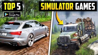 TOP 5 MOST REALISTIC SIMULATOR GAMES FOR ANDROID 2024 l Truck game l car games