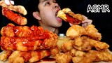 ASMR - FRIED CHICKEN WITH SPICY KOREAN SAUCE กินไก่ทอดราดซอสเผ็ดเดาหลี( EATTING SOUNDS )|Z.Skin ASMR