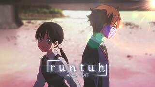 [AMV 30 DETIK] Tamako Love Story - Runtuh (Amv Typhography Edit) Alight Motion REMAKE!!!